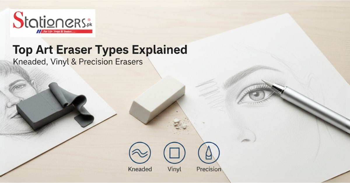 Top Art Eraser Types Explained: Kneaded, Vinyl & Precision Erasers