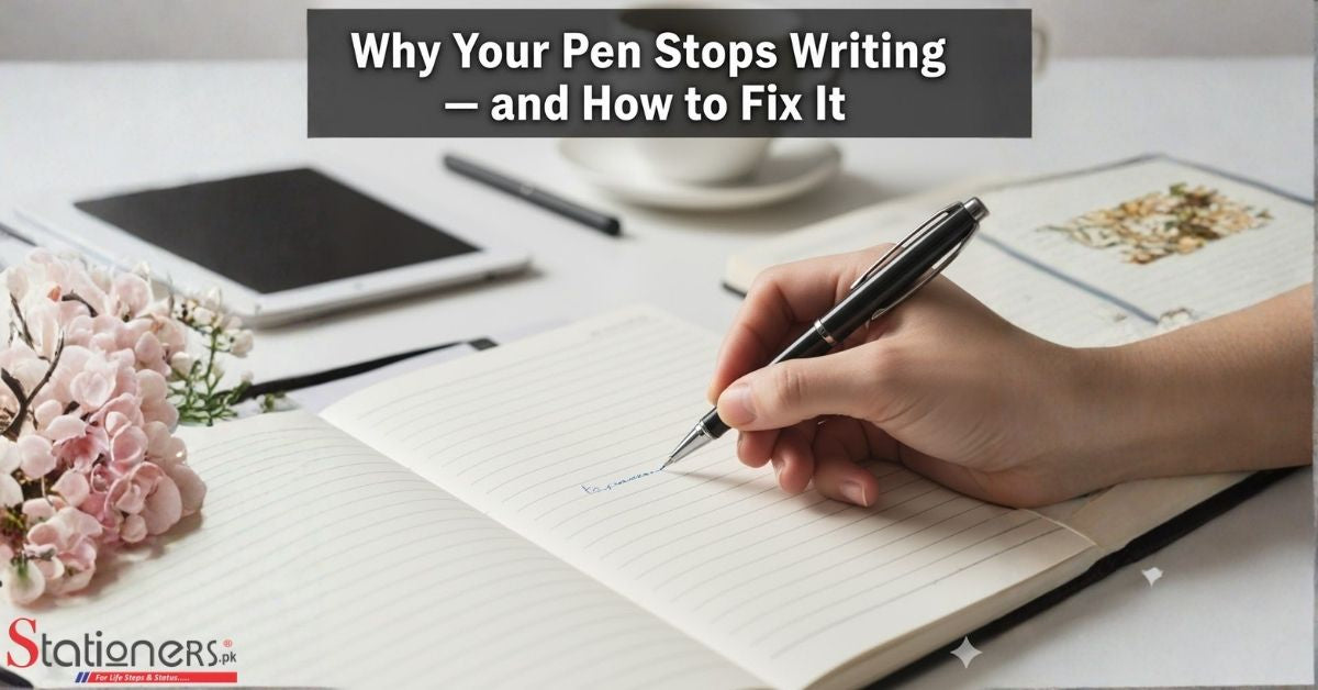 Image illustrating reasons for writing interruptions and solutions to fix them.