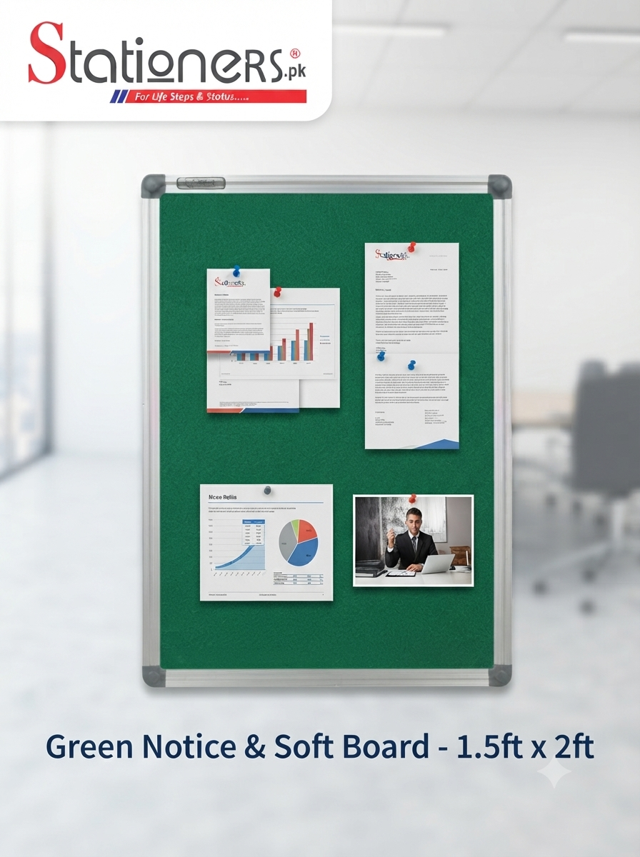 Green Notice & Soft Board – Office, School & Home Display Board