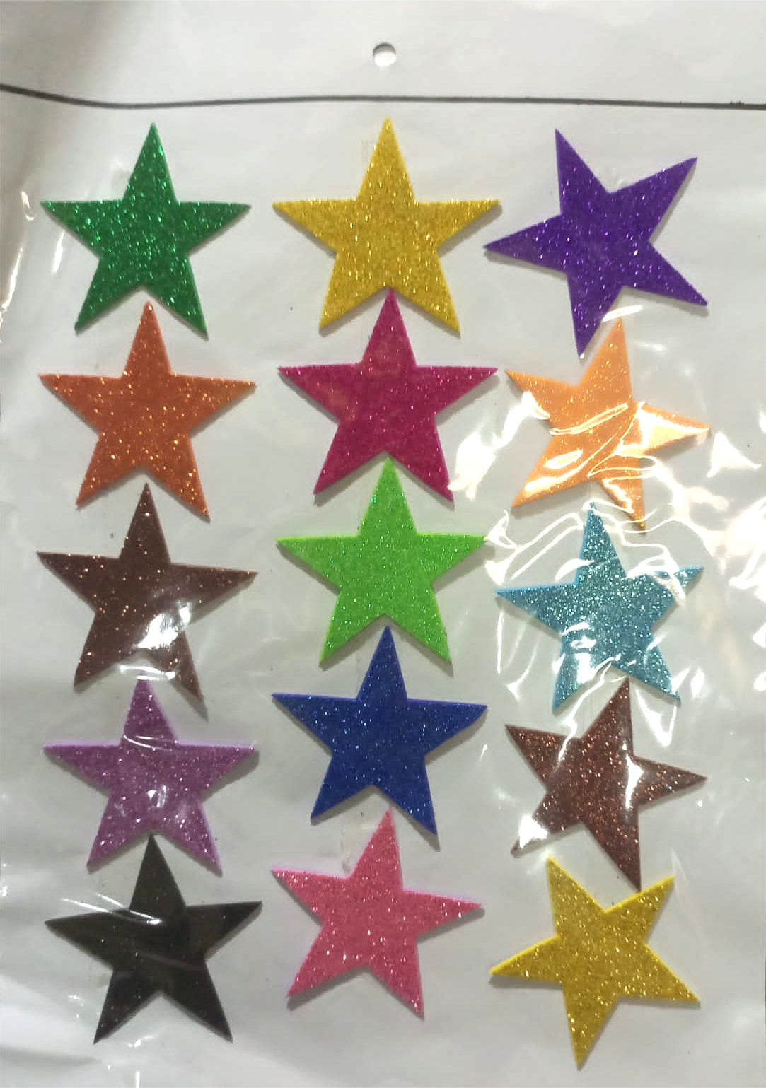 Foaming Glitter Sticker Star Large