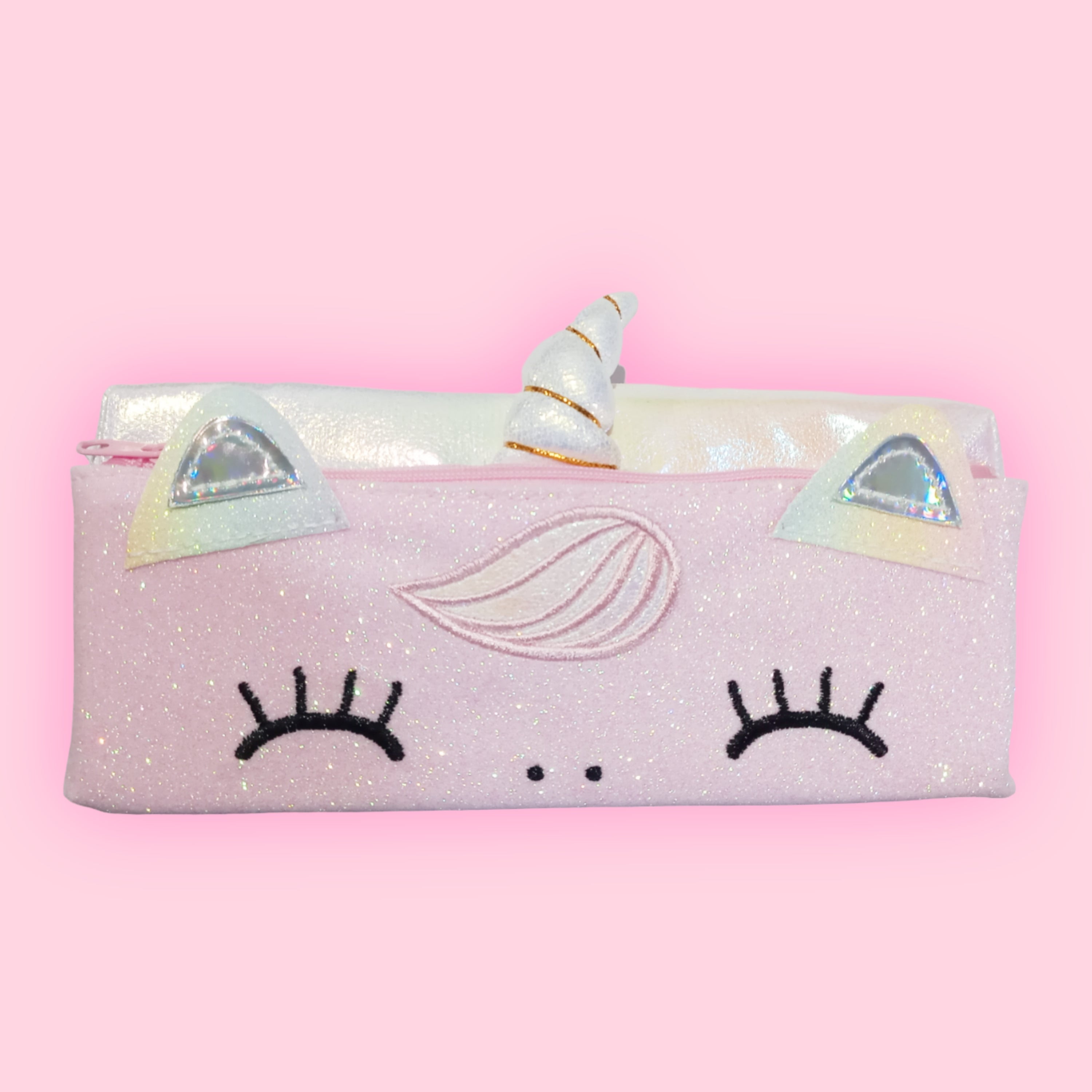 Rainbow Unicorn Glitter Pencil Pouch