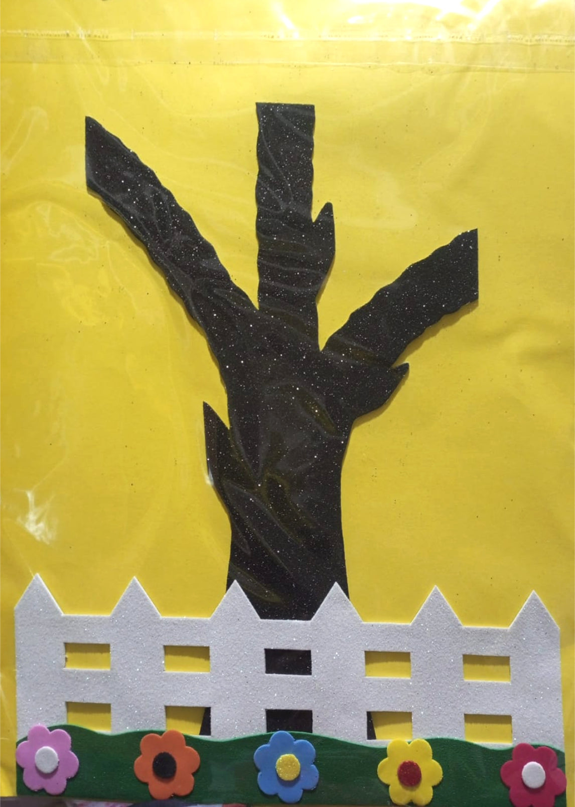 Foaming Glitter Sticker Unity Faith Tree