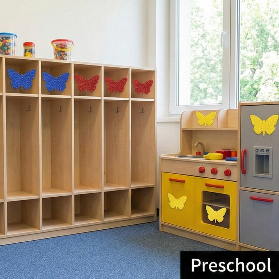 Foaming Glitter Sticker Butterfly Large