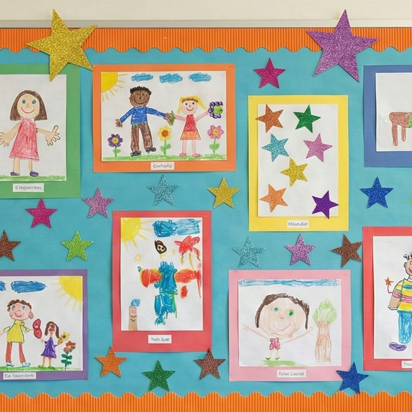 Foaming Glitter Sticker Star Large