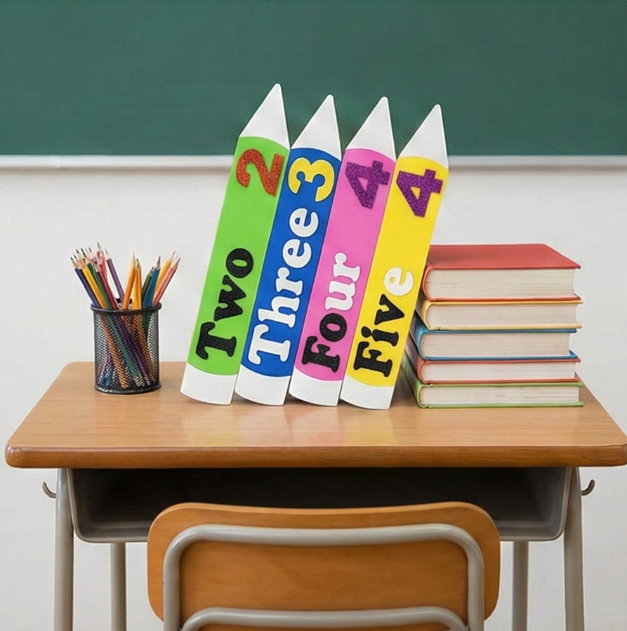 Foaming Glitter Counting Pencil