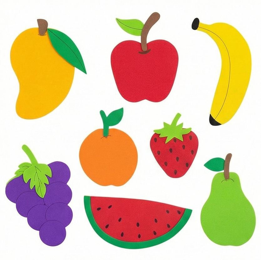 Foaming Sticker Fruits