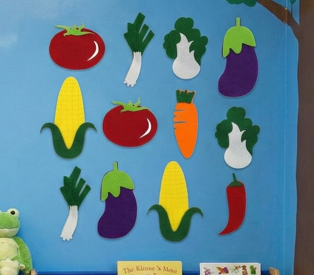 Foaming Sticker Vegetables