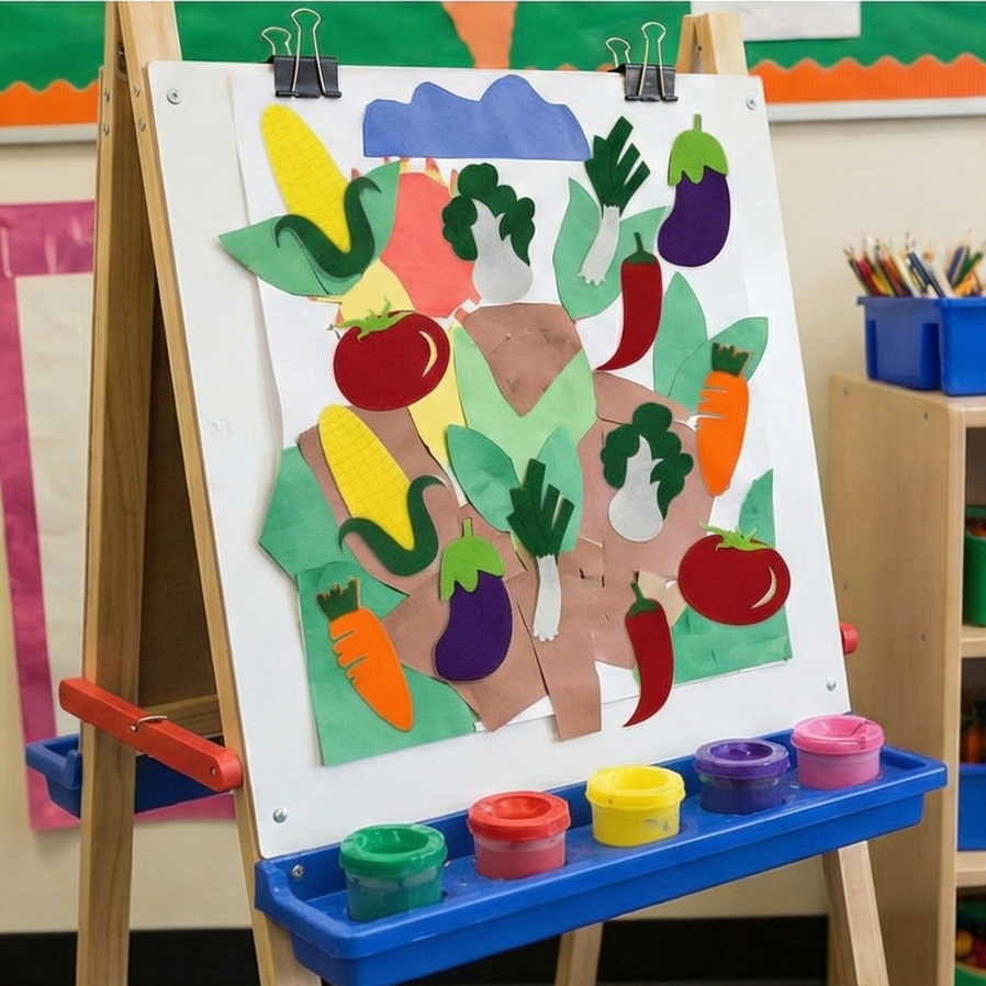 Foaming Sticker Vegetables