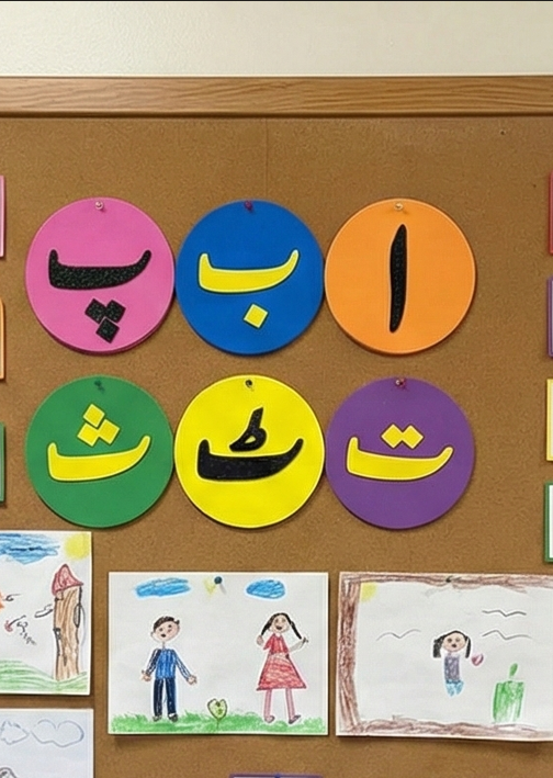 Foaming Urdu Alphabets (Circle Shape)