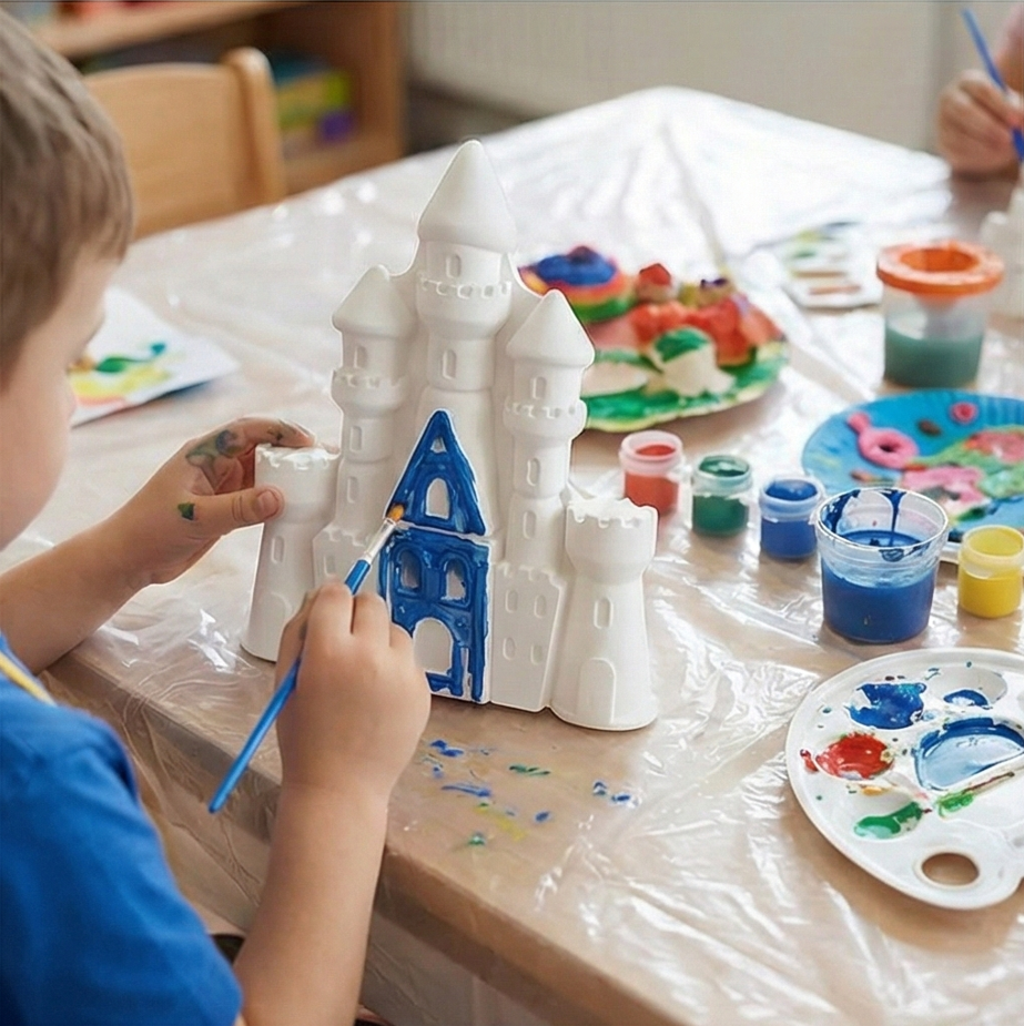Bungalow Castle, House children's painting activity set