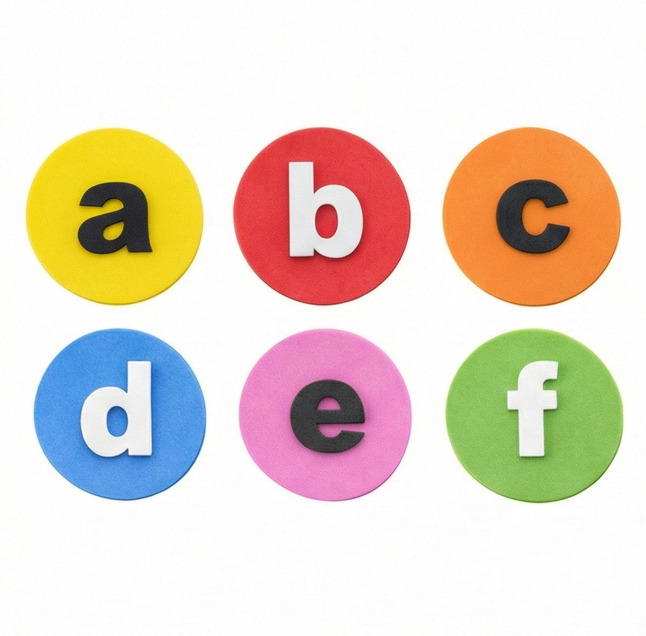 Foaming small a.b.c (Circle Shape)