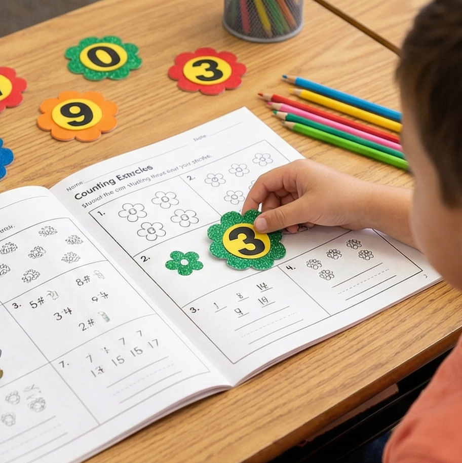 Foaming Counting Flower (Circle) 123