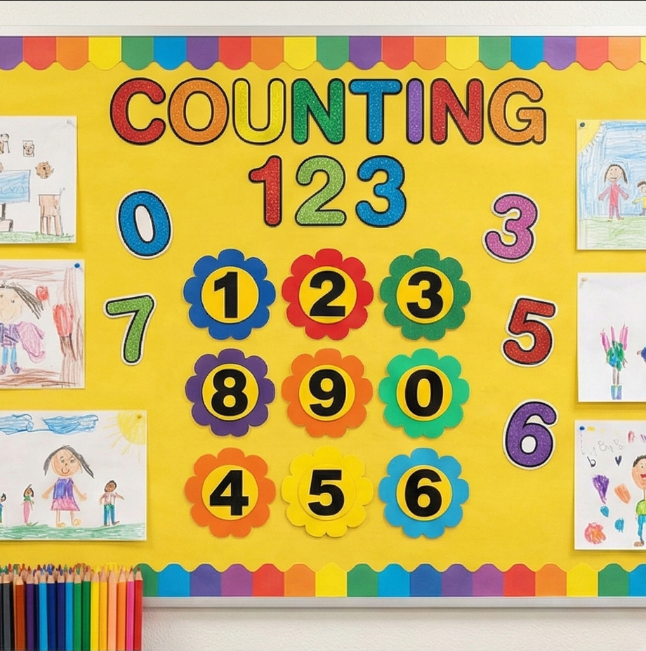 Foaming Counting Flower (Circle) 123