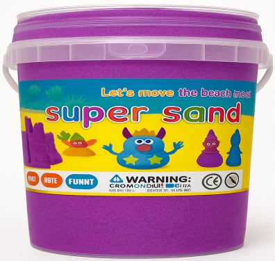 Super Sand Round Bucket - 500gm - Multicolour - Tiantian
