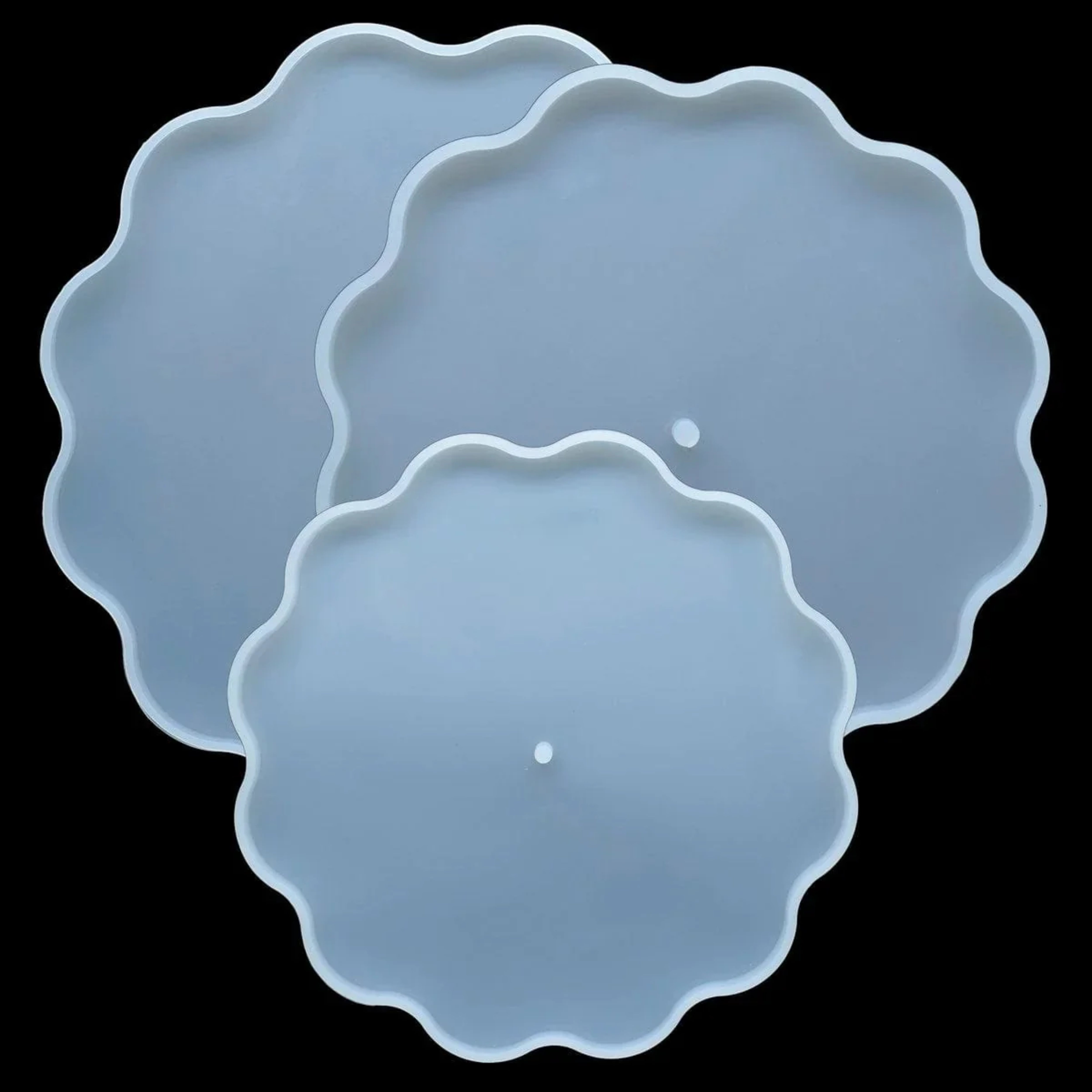 Silicone Mold 3Pcs Set  (6",8",10") #DJ-357 - White