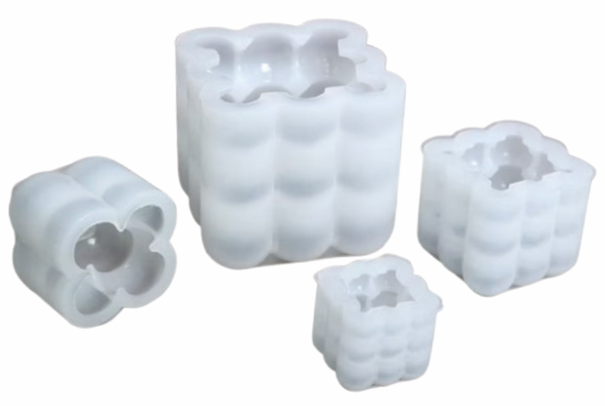 Silicone Mold 4 pc Set LZ020 All Size " - White