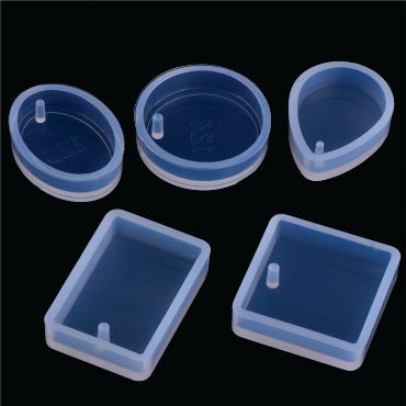 Silicone Mold Pendent 05 pc Set DJ-425-429 " - White