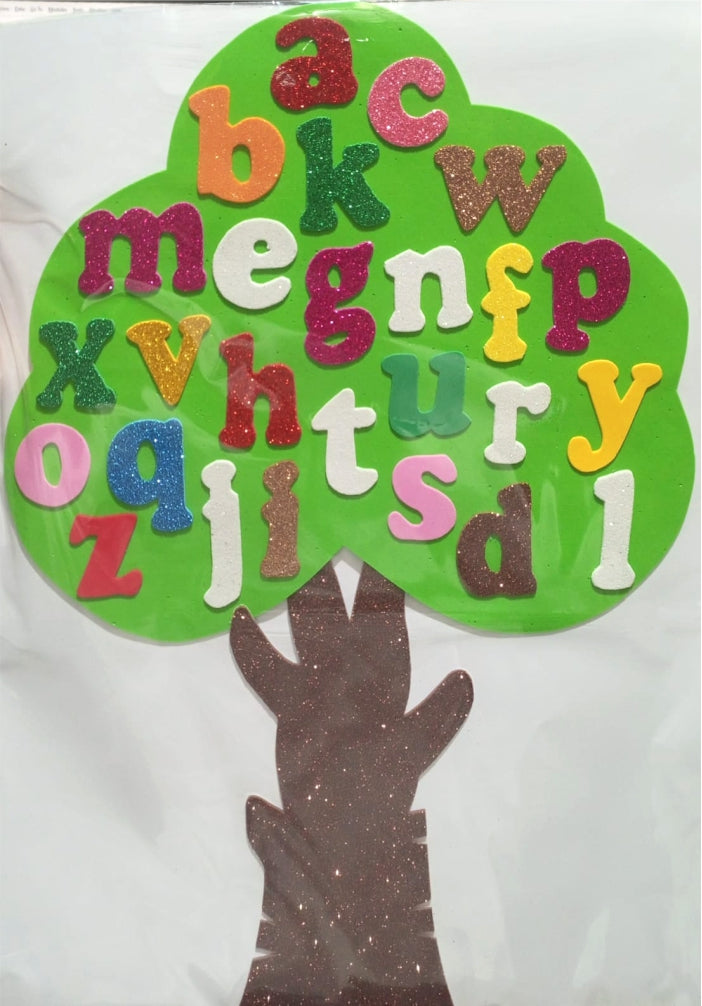 Foaming Glitter Sticker 123 - Large Patta (5EM)