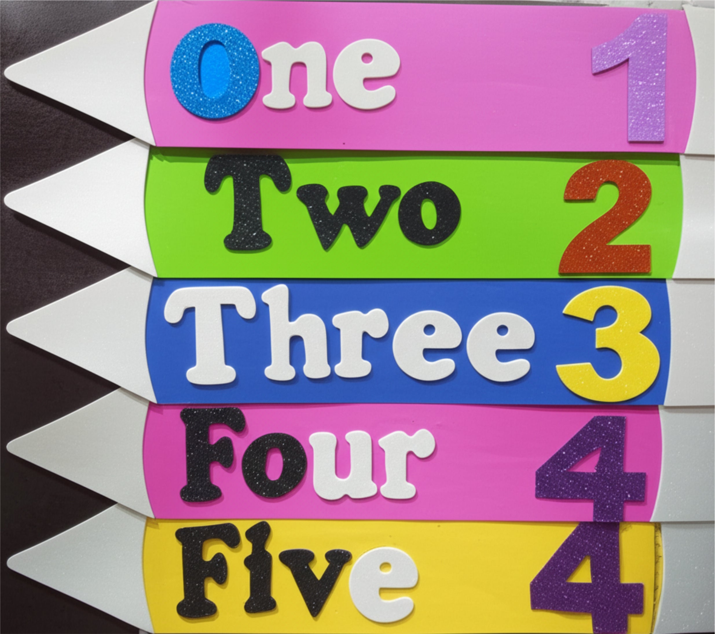 Foaming Glitter Counting Pencil