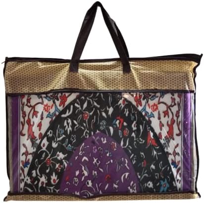 Foldable Prayer Mat with Backrest Chair Purple - Medical Grade Orthopedic Janamaz with Back Support | Best Ramadan Ramzan Gift for Parents & Elders 2026