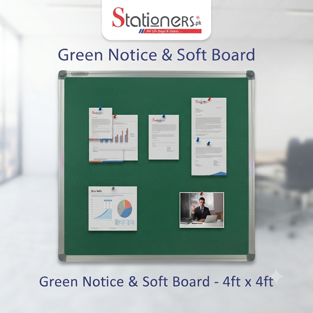 Green Notice & Soft Board – Office, School & Home Display Board