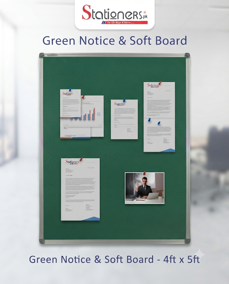 Green Notice & Soft Board – Office, School & Home Display Board