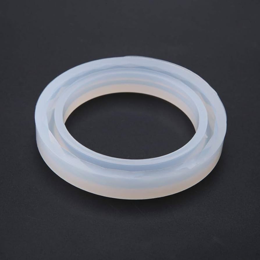 Silicone Mold Simple Ring 0.5 DJ-143 " - White