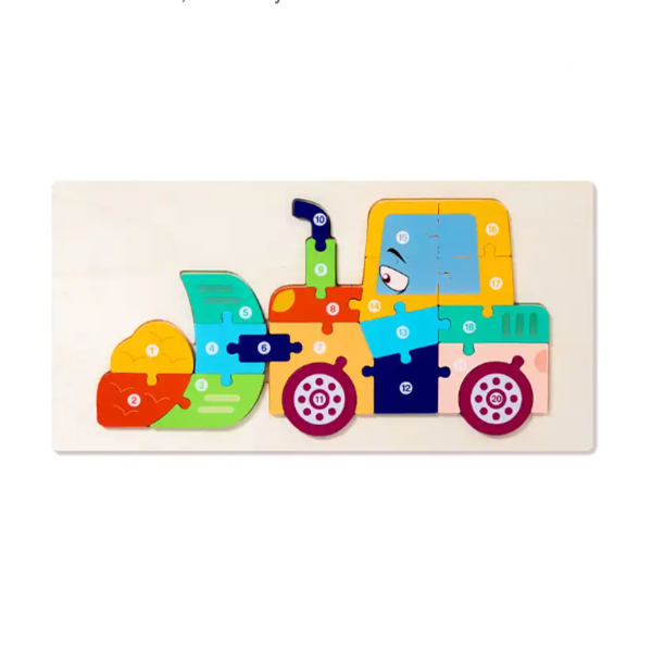 Wooden Toy 3D Puzzle 18x9