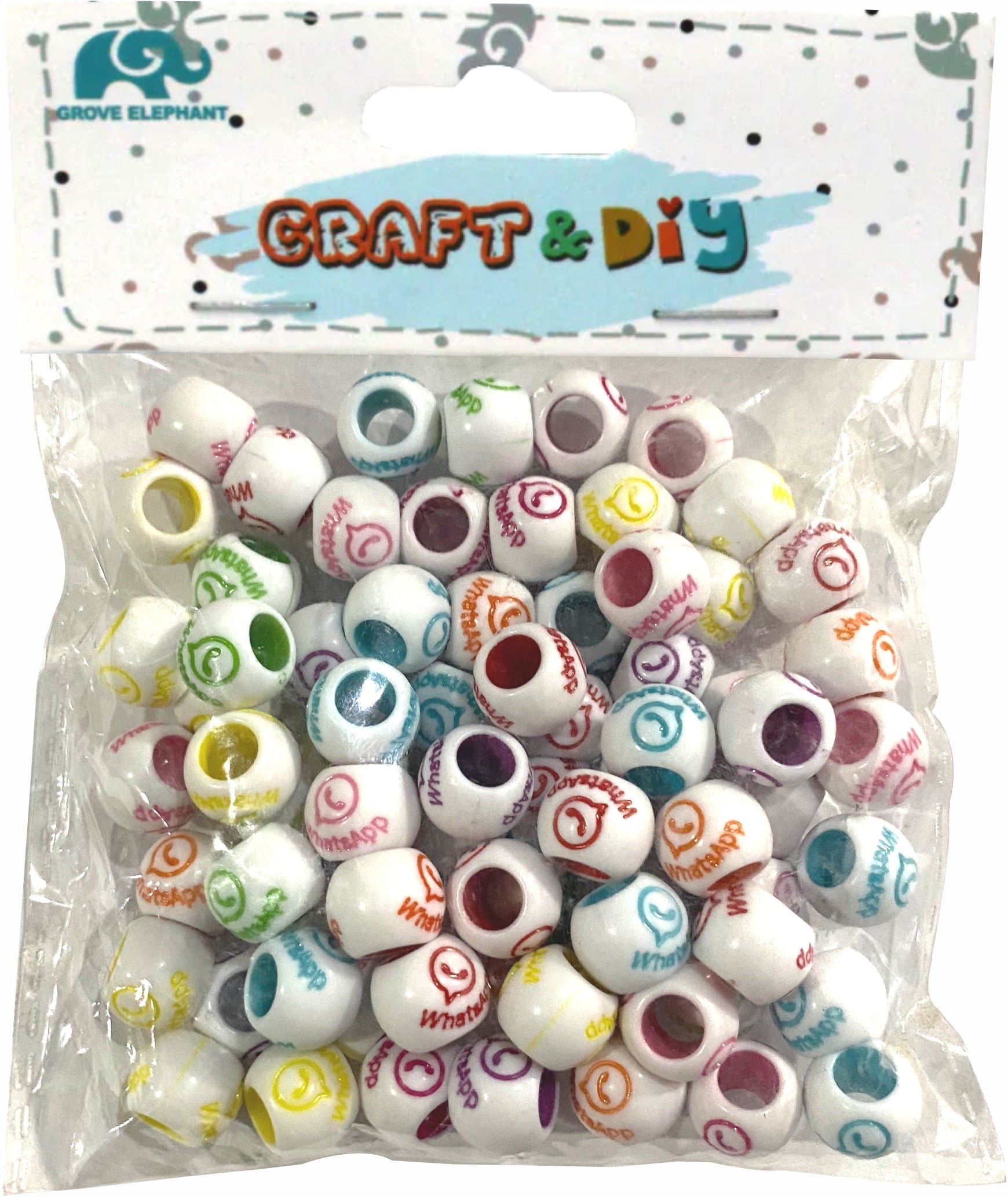 Art & Craft Whatsapp Beads - Multicolour - 7868