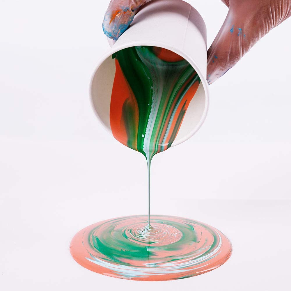 Mont Marte Pouring Acrylic Paint Set Premium 4pc x 60ml Rainforest