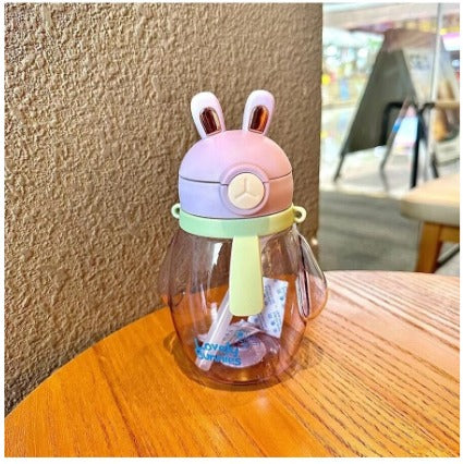 Lovely Bunnies Rabbit Design Water Bottle for Kids 600ml