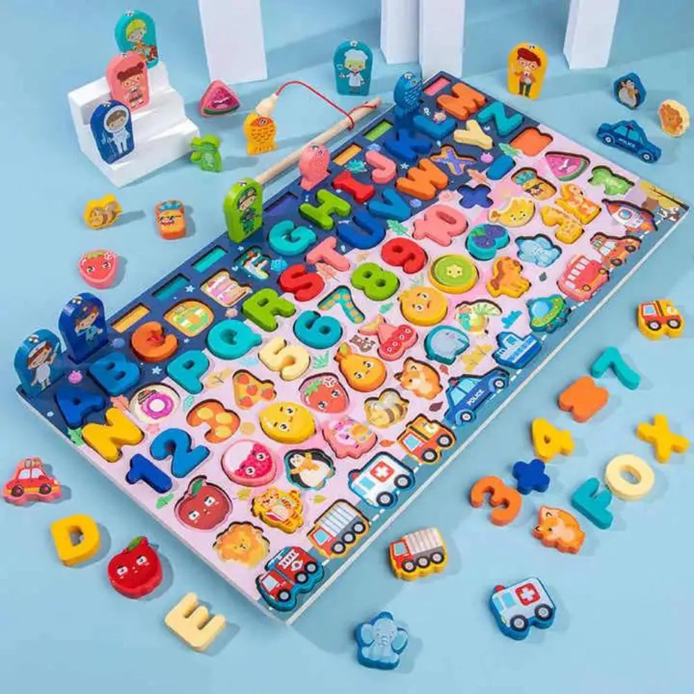 Wooden Toy 8 in 1 Matching Board