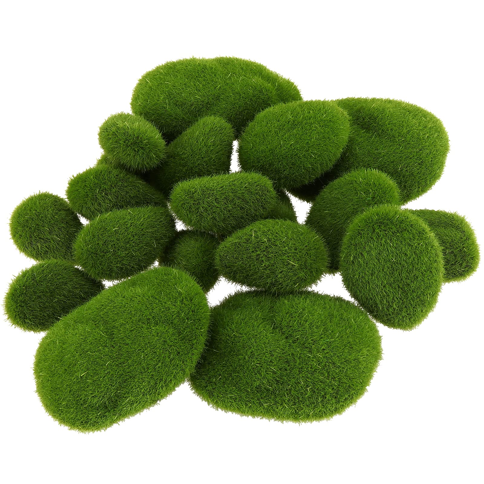 Artificial Grass Stone - Green set of 3 pcs