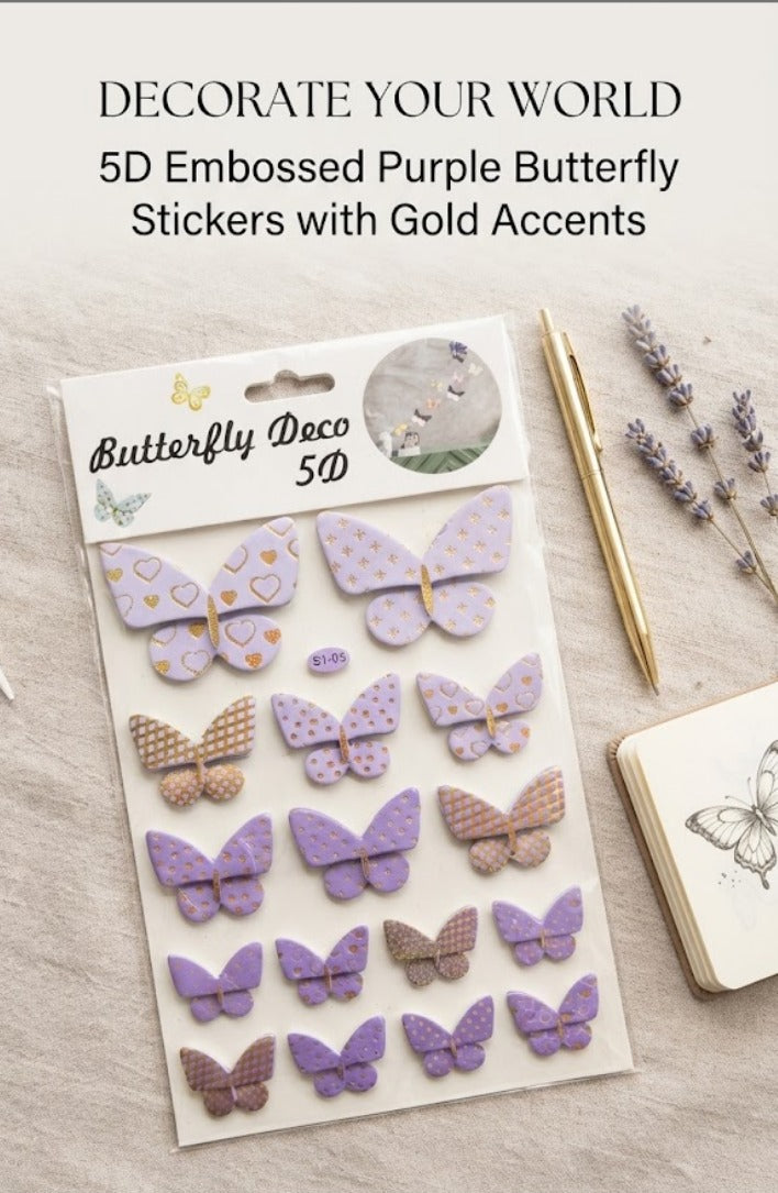 Butterfly Decoration 5D Stickers