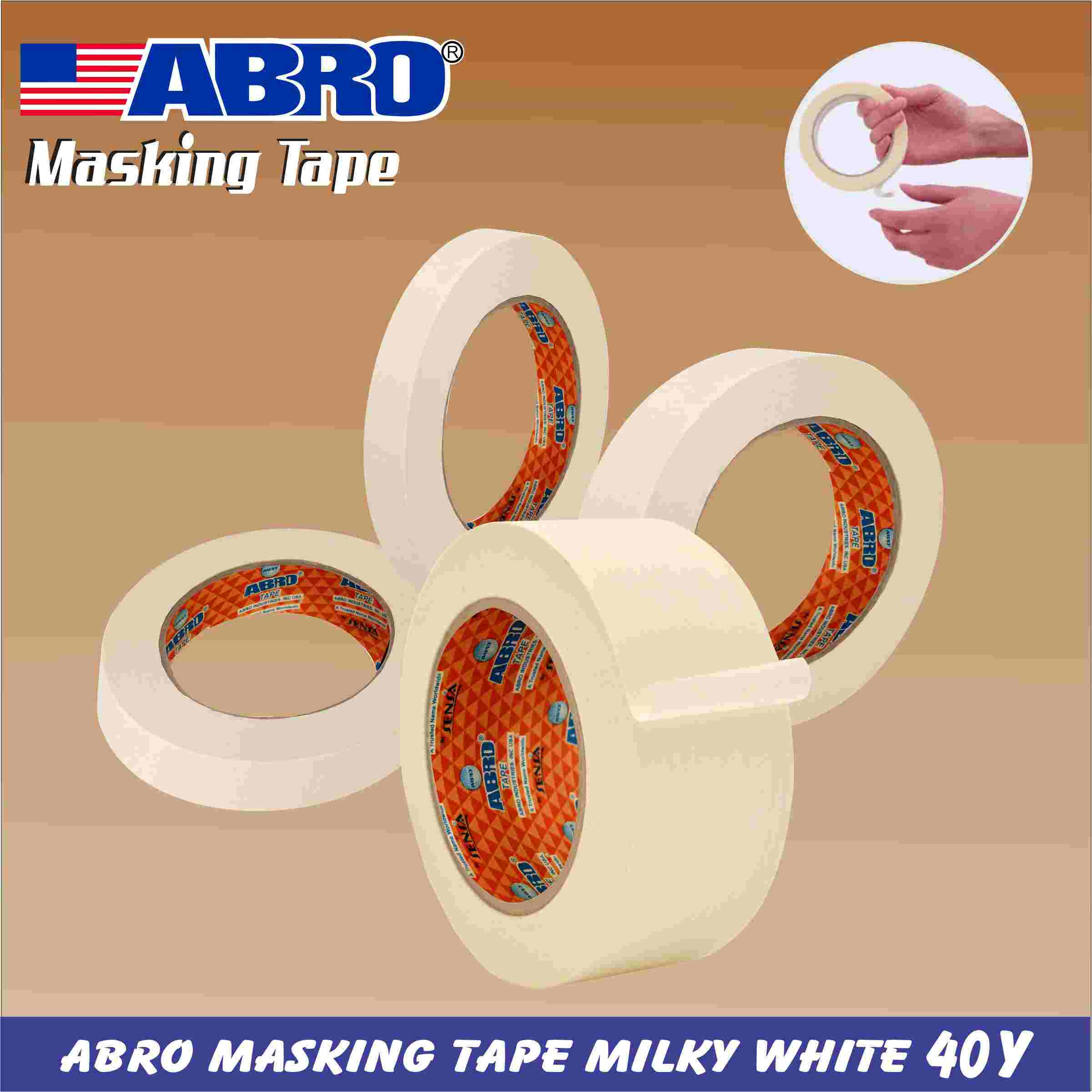 Abro Masking Tape Milky White 40y