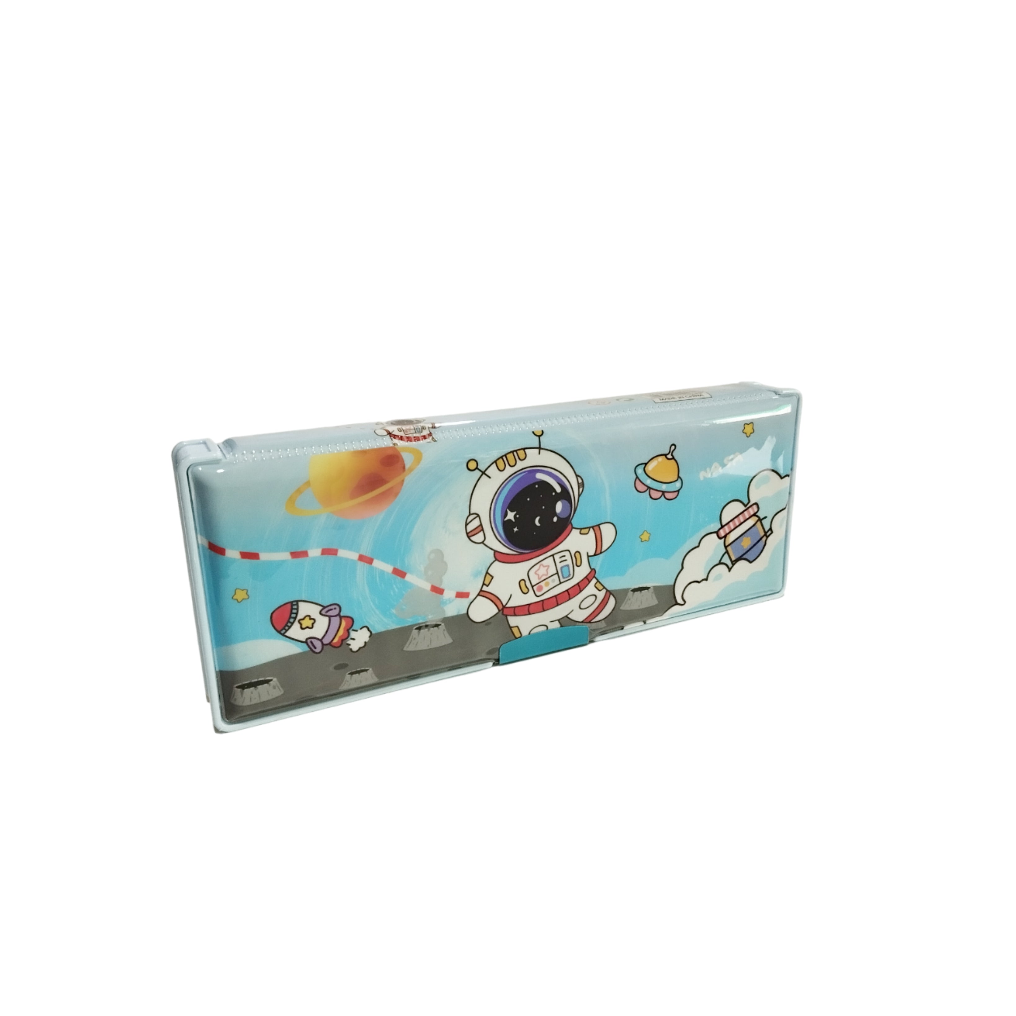 Astronaut Cartoon Magnetic Pencil Box for Kids