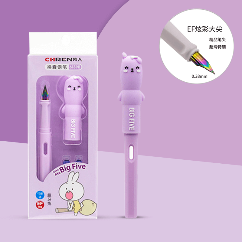 Big Five Cute Fountain Pen Set With Refill Ink