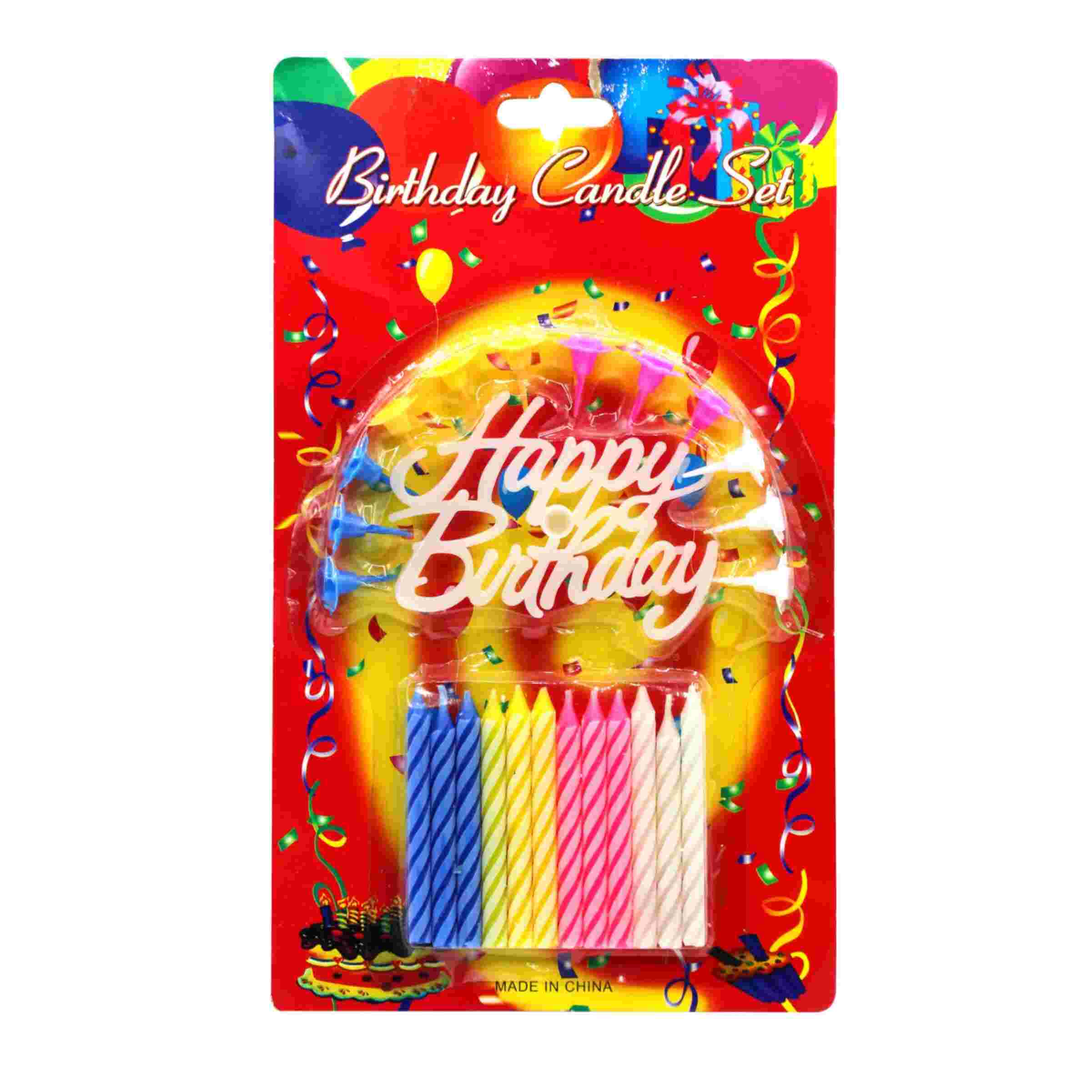 Birthday Candle Set colored
