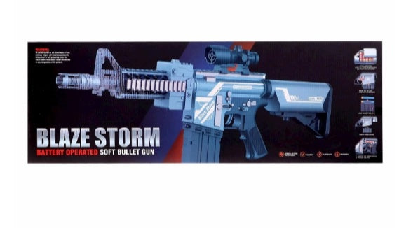 Blaze Storm Battery Operated Soft Bullet Gun ZC7078