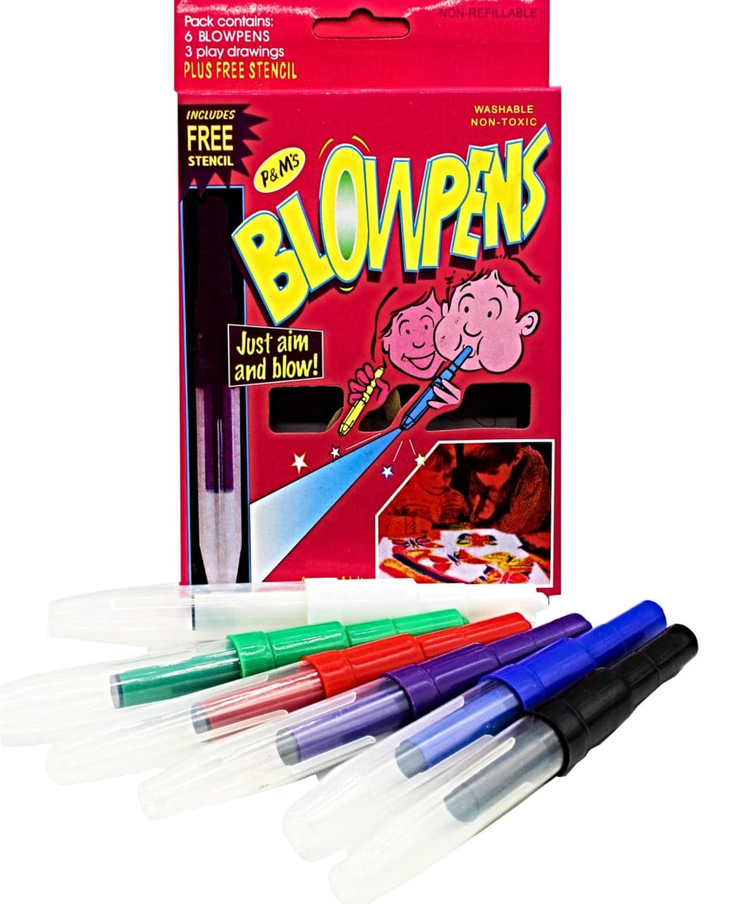 Blow Pens 6 Color Set #117