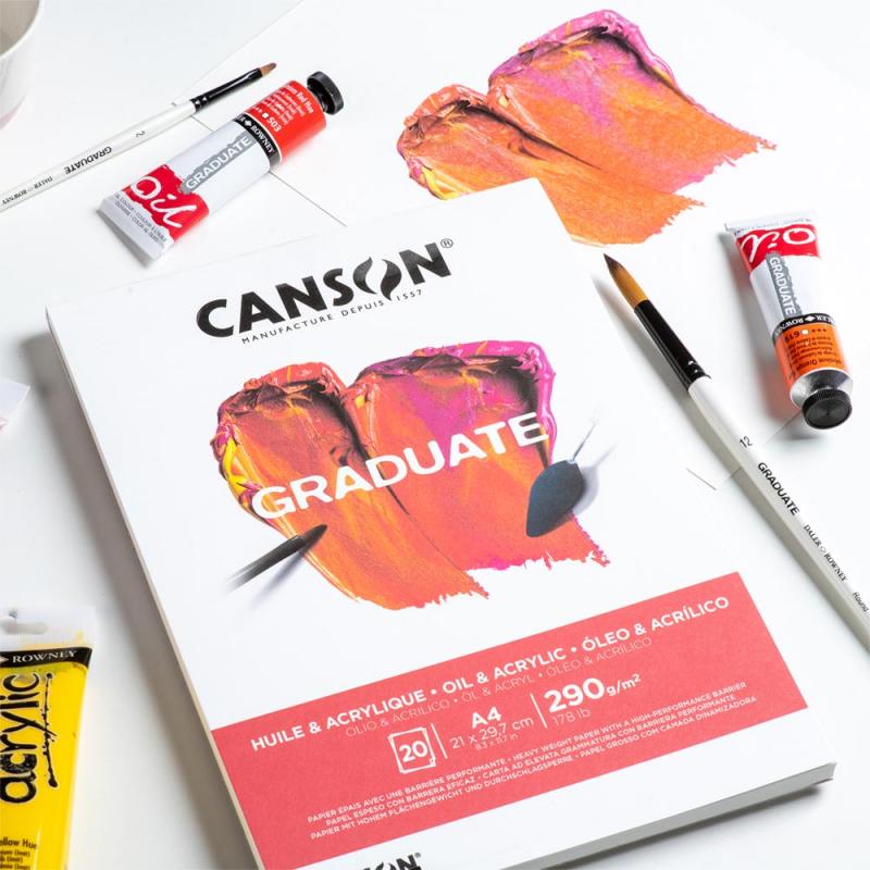 Canson Graduate Oil and Acrylic Pad A5 290Gsm