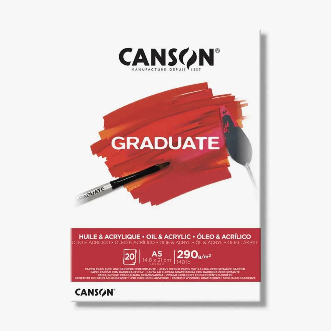Canson Graduate Oil and Acrylic Pad A5 290Gsm