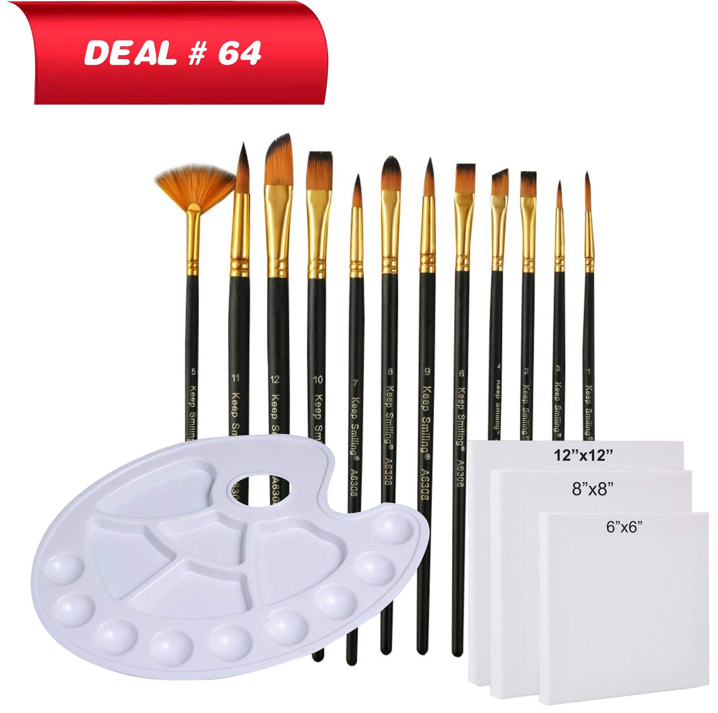 Canvas with Brush for Artsit's, Deal No.64
