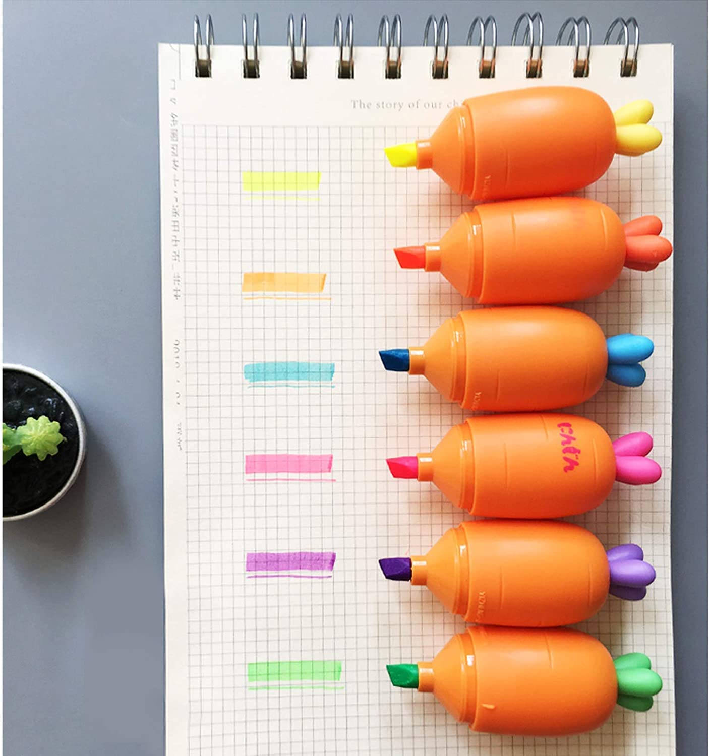 Carrot Mini Highlighter Marker Pen