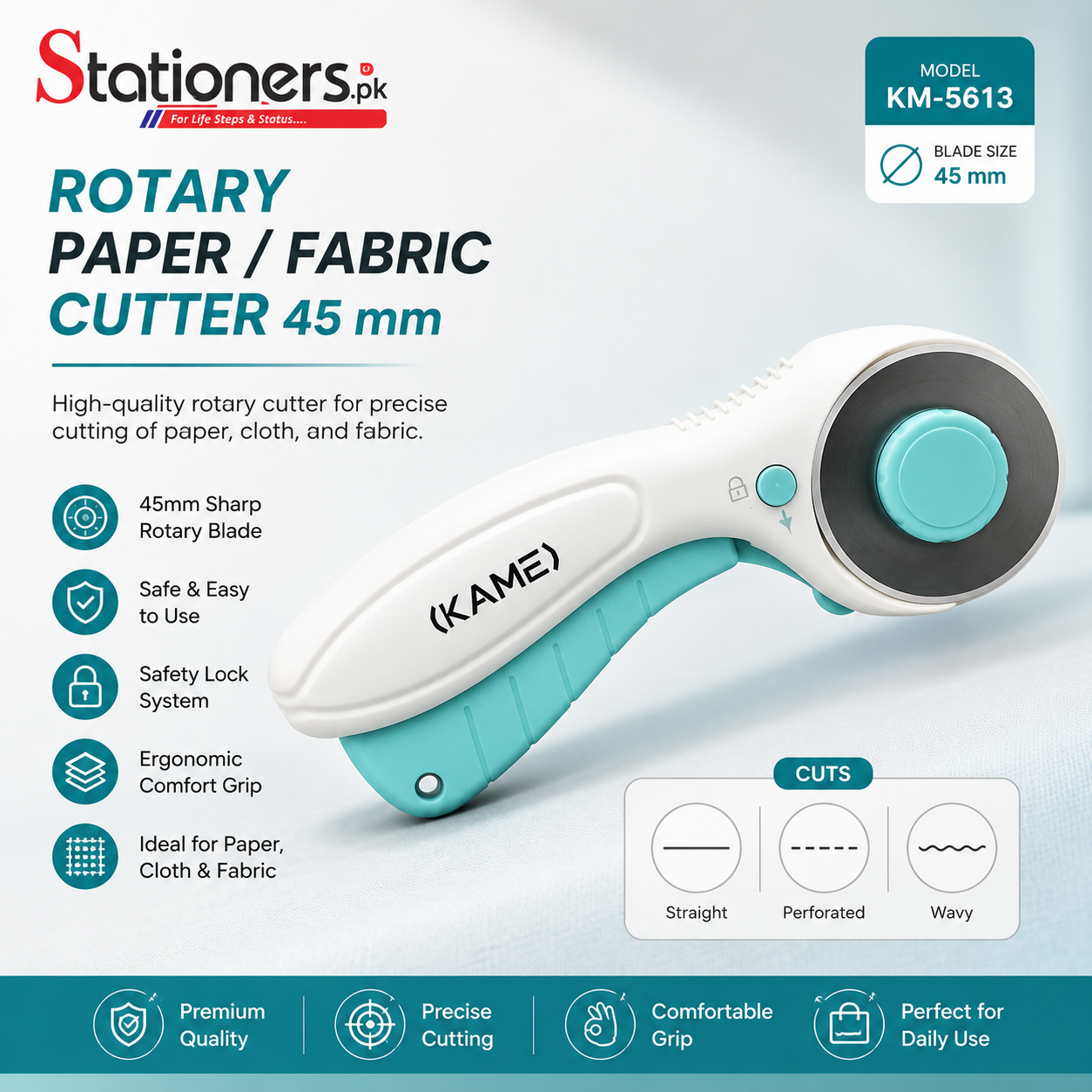 Rotary Paper / Fabric Cutter 45 mm