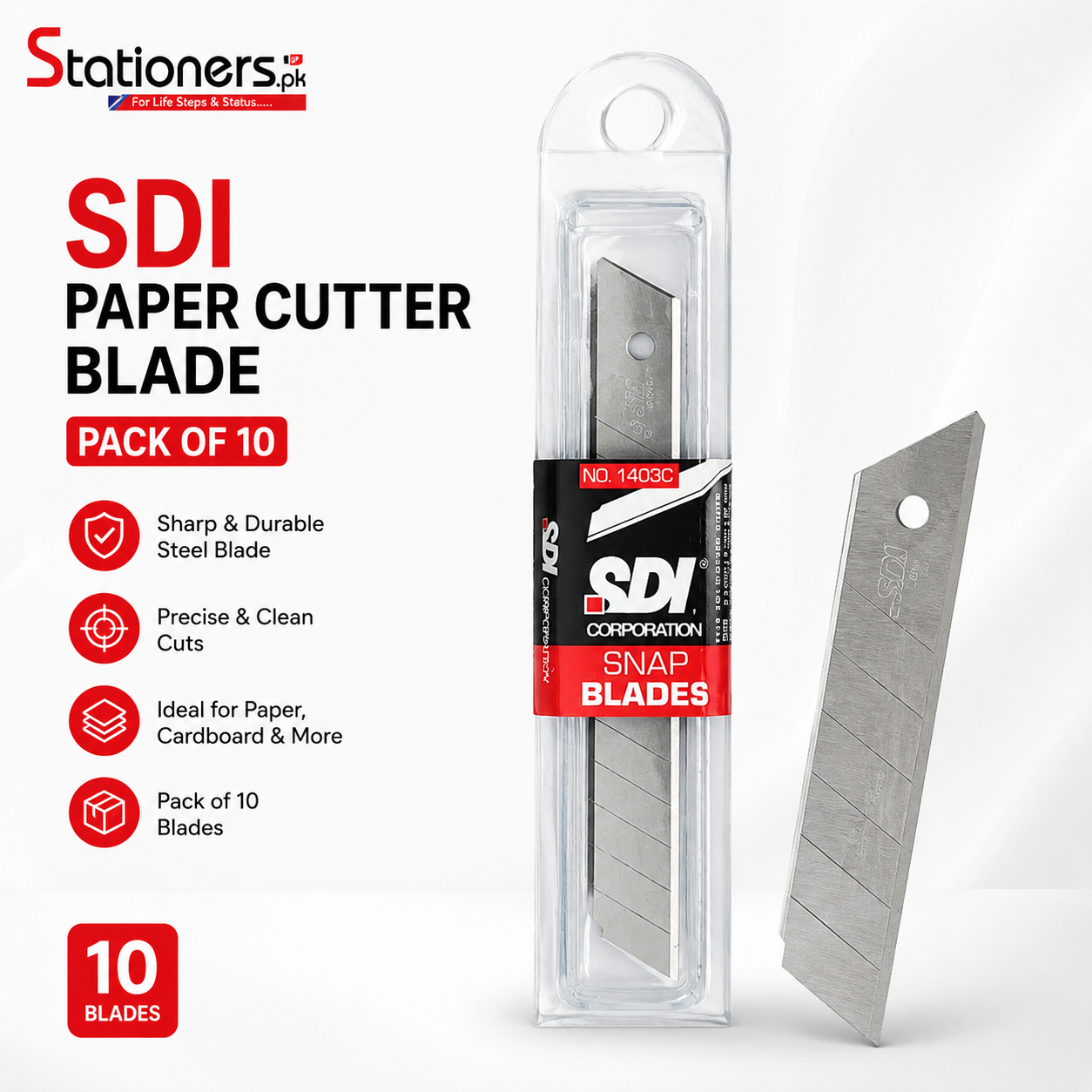 SDI Paper Cutter Blade Pack of 10