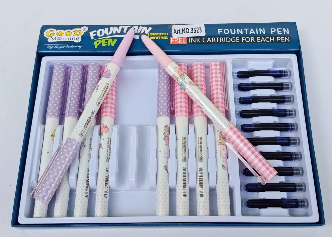 Chren Happy Holiday Cute Fountain Pen With Cartridge 1Pc