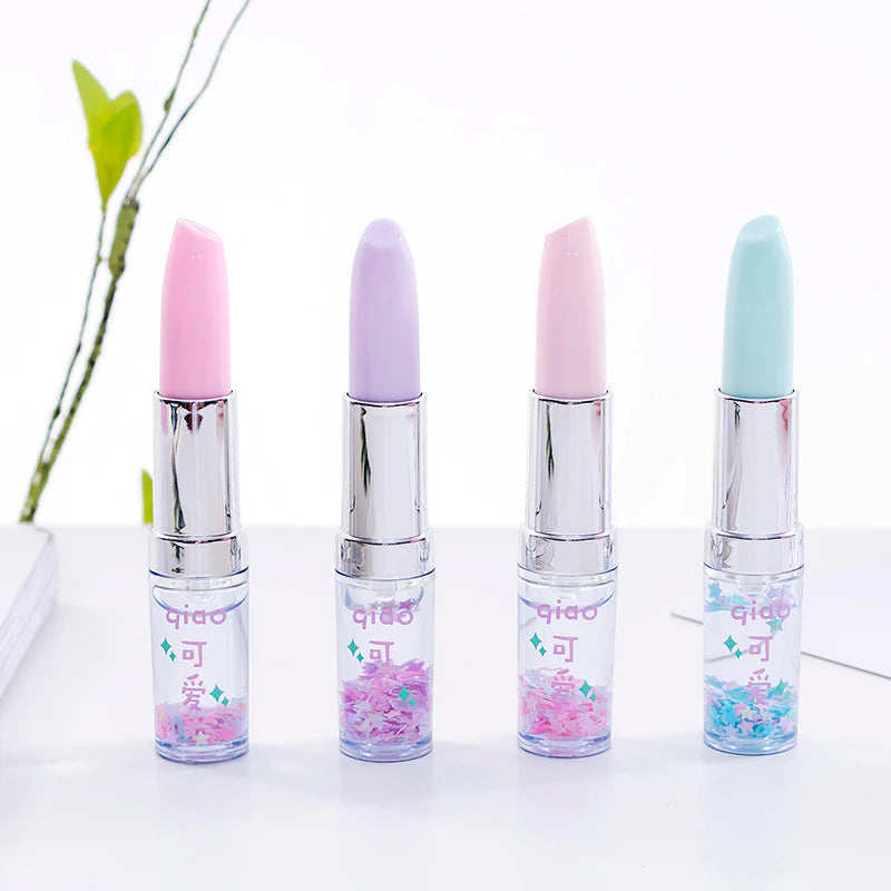 Cool Glitter Candy Color Lipstick Shape Gel Pen