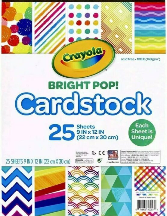 Crayola Brightpop Cardstock 990053