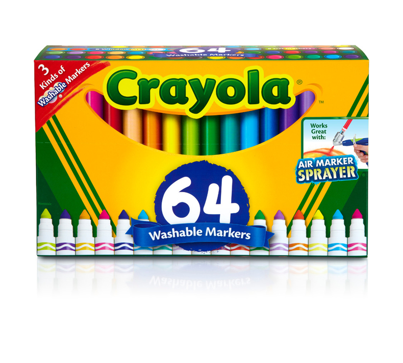 Crayola Broad Line Washable Markers Pack of 64 588180